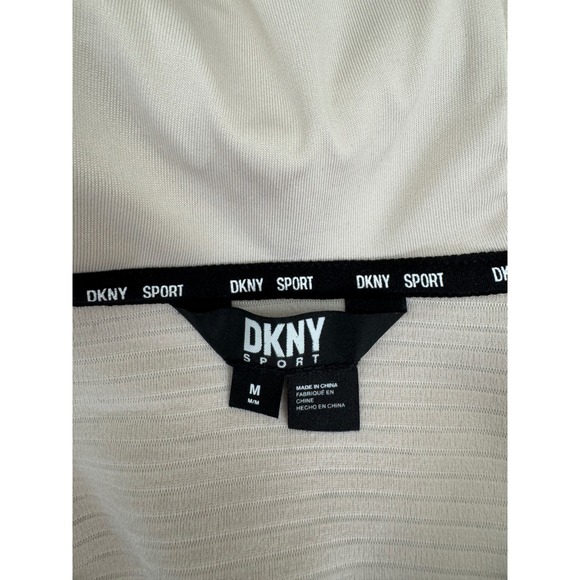 DKNY‎ Sport Ribbed Full Zip Hoodie Athleisure Jacket Comfy Warmth Medium - Picture 5 of 6